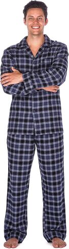 Noble Mount Mens Pajama Set - 100% Cotton Flannel Pajamas Set in Saudi Arabia