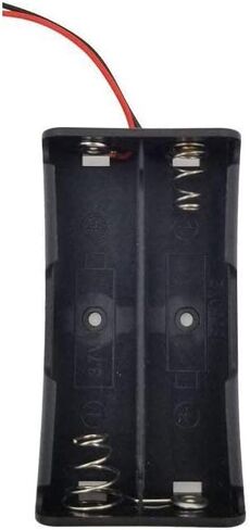 18650 Battery Holder Bundle with Wire,4PCS 18650 Battery Holder Case 3.7V, 4 x 3.7V Series DIY Battery Storage Boxes, 2 Slots Black Plastic Batteries Case for 18650 Battery in Saudi Arabia