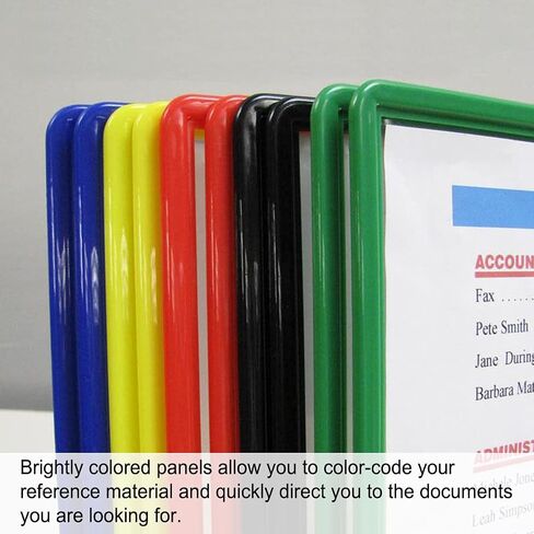 جيوب وعلامات تبويب بديلة سهلة الحمل من Ultimate Office AdjustaView - تناسب منظمات Ultimate Office AdjustaView فقط، (مجموعة من 10 قطع باللون الأسود) in Saudi Arabia