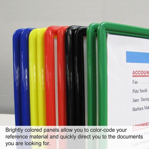 جيوب وعلامات تبويب بديلة سهلة الحمل من Ultimate Office AdjustaView - تناسب منظمات Ultimate Office AdjustaView فقط، (مجموعة من 10 قطع باللون الأسود) in Saudi Arabia