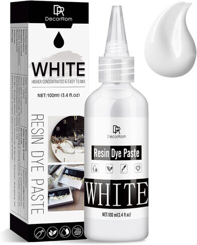 Black Epoxy Resin Pigment Paste - 3.4 fl.oz / 100ml High Concentrated Black Resin Dye Paste for Resin Art, River Table, UV Resin Jewelry Making - Opaque Black Pigment Paste for Resin Painting, Coaster in Saudi Arabia