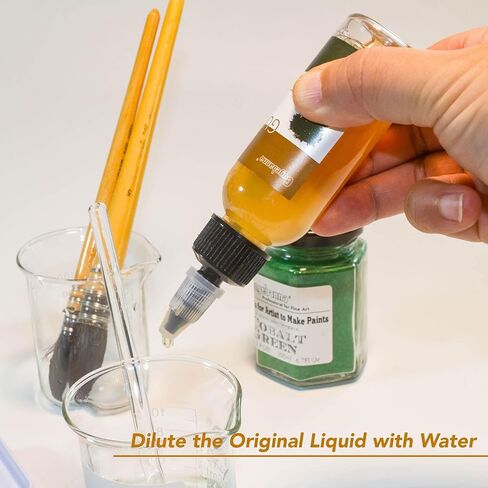 صمغ عربي 1.7 أونصة سائلة (50 مل)، ألوان مائية متوسطة، للطلاء بالألوان المائية محلي الصنع in Kuwait