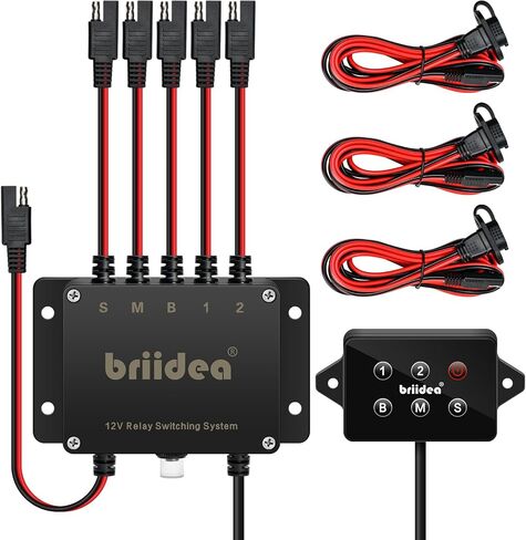 Power Panel Switching System, Briidea Plug-and-Play SAE Power Switching System, Waterproof IP67, Suitable for Ships Kayaks ATV or UTV in Saudi Arabia