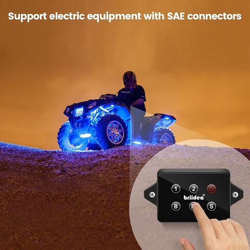 Power Panel Switching System, Briidea Plug-and-Play SAE Power Switching System, Waterproof IP67, Suitable for Ships Kayaks ATV or UTV in Saudi Arabia