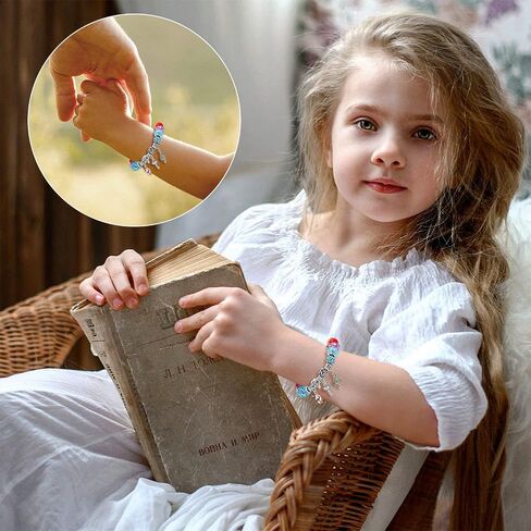 Goldie, Jewelry Making Kit for Girls 5-7, DIY Charm Bracelet Making kit with Beads, Unicorn and Mermaid Pendants, for Girls 5-13. Birthday, Special Occasion, Arts and Craft gifts for Girls 7-12. in Saudi Arabia