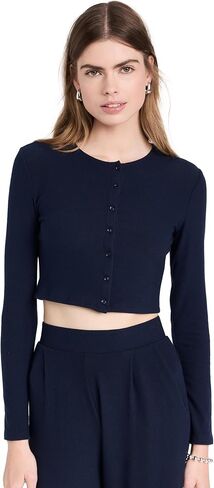 Leset Women's Lauren Crop Cardigan II in Saudi Arabia