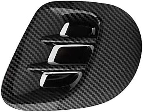 Rear Side Vent Trim, Side Air Vent Cover Trim Replacement for Fortwo/Forfour 453 2015-2021(Bright black) in Saudi Arabia