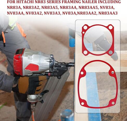 877325 و877334 استبدال حشية ما بعد البيع لجهاز تثبيت المسامير من سلسلة هيتاشي NR83 بما في ذلك NR83A، NR83A2، NR83A5، NR83AA، NR83AA5، NV83A، NV83AA، NV83A2، NV83A3، NV83A، NR83AA2، NR83AA3 (6 عبوات) in Kuwait