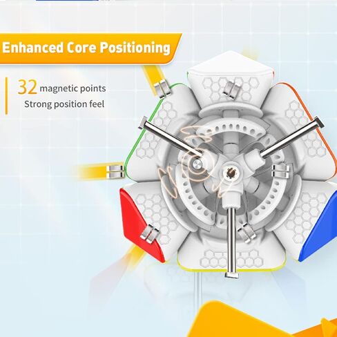 HELLOCUBE GAN Skewb M,Speed Cube Magic Cube stickerless Speed Cube Puzzle Cube Toy (32 Magnets Enhanced Version) in Kuwait