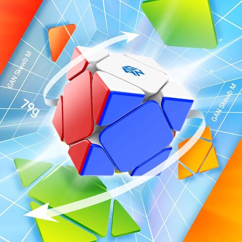 HELLOCUBE GAN Skewb M,Speed Cube Magic Cube stickerless Speed Cube Puzzle Cube Toy (32 Magnets Enhanced Version) in Kuwait