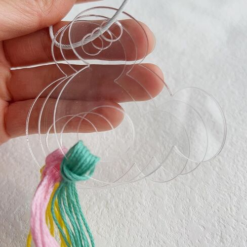 Set of 50 Floss Drops Bobbins, Thread Holders, Floss Organizer, Cross Stitch Embroidery Storage (Pink) in Saudi Arabia