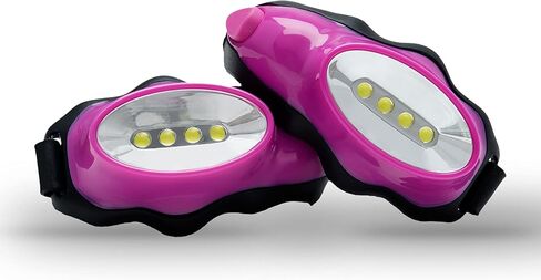 2-Pc Flashlights for Runners and Walkers - Dog Walking Flashlight - Grab and Go Lightweight Night Running Light (Pink) in Saudi Arabia