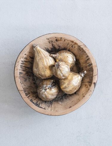 Creative Co-Op Resin Figs with Gold Finish (Set of 5 Pieces) in Saudi Arabia