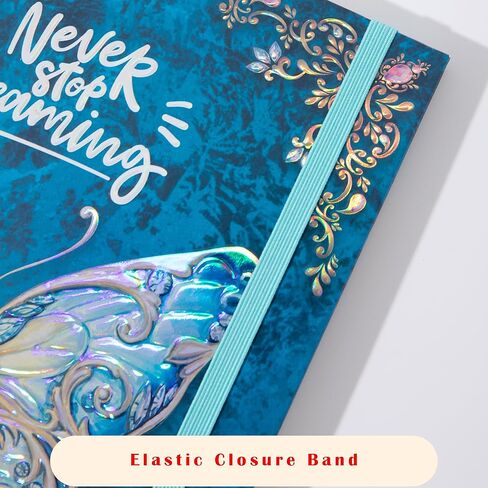 Spiral Notebook Journal-Journal for Women-College Ruled Journals for Writing-B5 3D Butterfly Embossed Hardcover Notebooks -192 Pages Lined Paper for School, Office, 9" X 6.9" in Saudi Arabia