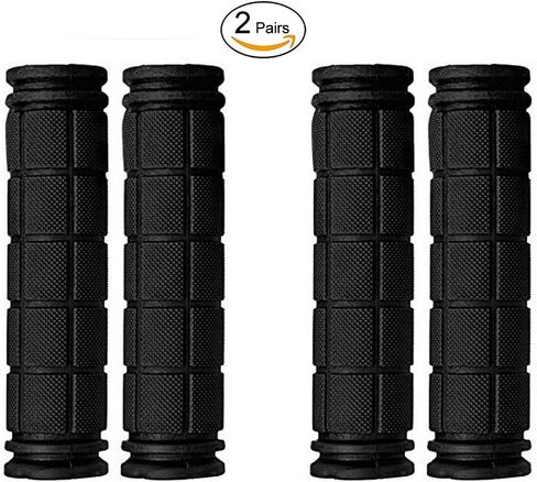 PLATT Kids Bicycle Handle Bar Grips 2 Pairs Colorful Rubber Mushroom Grips with Ribbons Streamers for Balance Bikes, Scooters, and Childrens BMX Bicycle Handlebars in Saudi Arabia