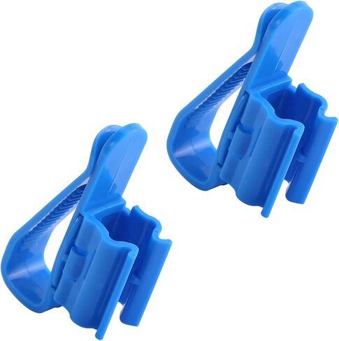 2Pcs Multifunction Tube Clip, Plastic Adjustable Fish Tank Mounting Clip Water Pipe Tube Clamp Hose Holder in Saudi Arabia