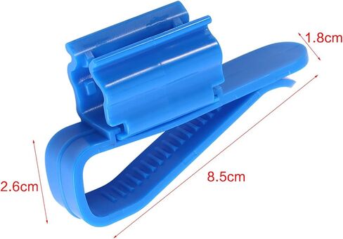 2Pcs Multifunction Tube Clip, Plastic Adjustable Fish Tank Mounting Clip Water Pipe Tube Clamp Hose Holder in Saudi Arabia
