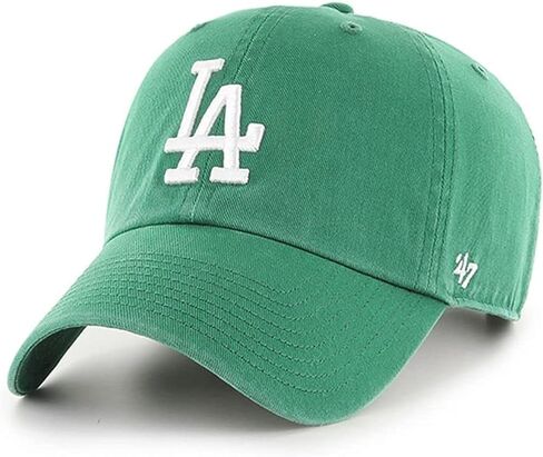 47 MLB Unisex-Adult Alternate Clean Up Adjustable Hat Cap - One Size (US, Alpha, One Size, Los Angeles Dodgers Kelly Green/White) in Saudi Arabia