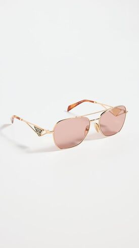 Prada Women's Triangle Logo Aviators in Saudi Arabia