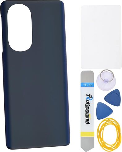 Black Acrylic Glass Cover Housing Door Replacement Backs for Motorola Edge X30 XT2201-2 Including Installation Instruction Tool Kit in Saudi Arabia