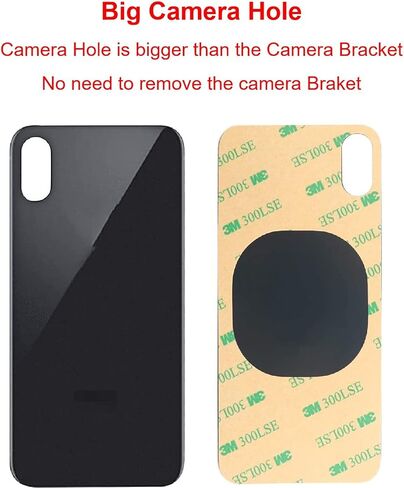 2 PCS Back Glass Replacement for iPhone Xs Max Back Cover Glass (6.5 Inch) with Pre-Installed Tape and Repair Tools (Gold) in Saudi Arabia