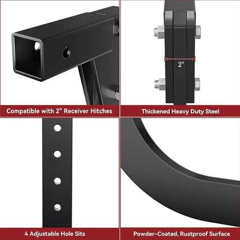 YITAMOTOR Hitch Mounted Ripper, Hitch Lawn Ripper, Middle Buster Plow for ATV/UTV Tractor with 2" Receiver,16" Rigid Drop Shank with Replaceable Ripper Teeth in Saudi Arabia