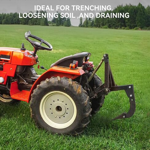 YITAMOTOR Hitch Mounted Ripper, Hitch Lawn Ripper, Middle Buster Plow for ATV/UTV Tractor with 2" Receiver,16" Rigid Drop Shank with Replaceable Ripper Teeth in Saudi Arabia
