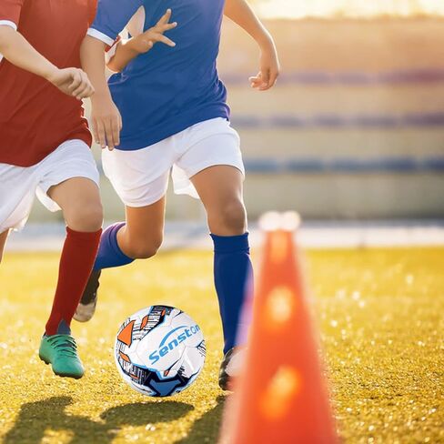 كرة قدم سينستون مقاس 5 الرسمية مع مضخة - كرة قدم لمباراة التدريب للبالغين والصغار للأطفال in Kuwait