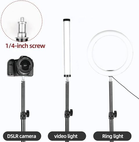 YELANGU Lightweight Travel Light Stand for Photography: Portable 6ft Reverse Folding Tripod, Perfect for Camera Flash, Ringlight, Photo Reflector, Umbrella, and Studio Video Lighting in Kuwait