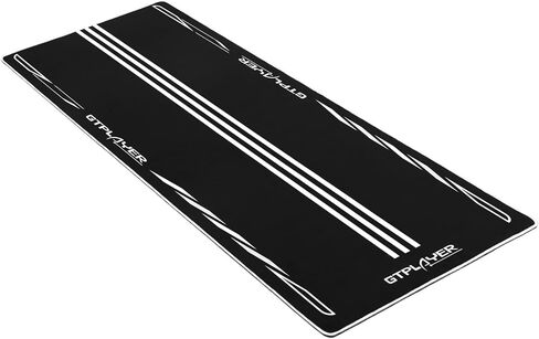 GTPLAYER Gaming Floor Mat Sim Racing Cockpits | Easy to Clean, Anti-Slip Racing Floor Mat | Dimensions: 56.3x28 inches (Grey) in Saudi Arabia