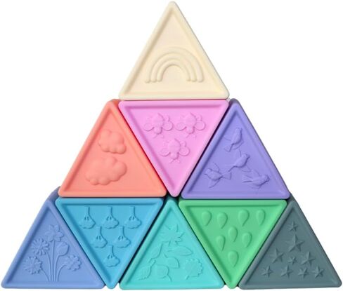 Triblox Earth, 9 Silicone Blocks with Numbers and Illustrations in Saudi Arabia