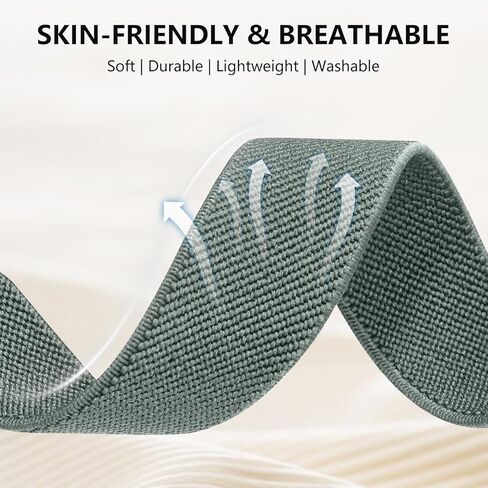 Lerobo Elastic Bands Compatible with Galaxy Watch 6 5 4 Band 40mm 44mm/Galaxy watch 5 pro band 45mm/Watch 6 4 Classic Band 42mm 46mm 43mm 47mm/Active 2 Band,Soft Nylon Strap Replacement 20mm Band in Kuwait