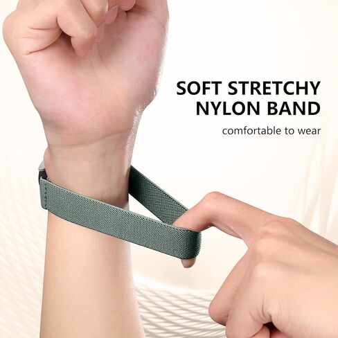 Lerobo Elastic Bands Compatible with Galaxy Watch 6 5 4 Band 40mm 44mm/Galaxy watch 5 pro band 45mm/Watch 6 4 Classic Band 42mm 46mm 43mm 47mm/Active 2 Band,Soft Nylon Strap Replacement 20mm Band in Kuwait