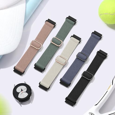 Lerobo Elastic Bands Compatible with Galaxy Watch 6 5 4 Band 40mm 44mm/Galaxy watch 5 pro band 45mm/Watch 6 4 Classic Band 42mm 46mm 43mm 47mm/Active 2 Band,Soft Nylon Strap Replacement 20mm Band in Kuwait