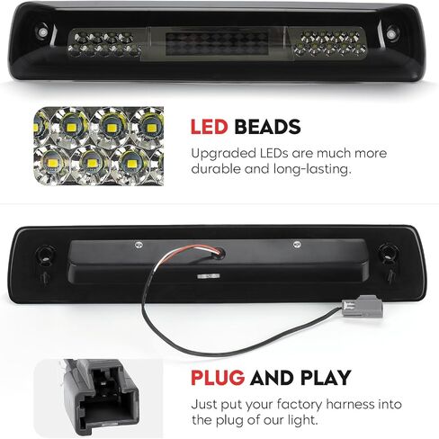 Tresound 3rd Third Brake Light for 2004-2012 Chevy Chevrolet Colorado/GMC Canyon Cargo Light High Mount LED Tail Lamp (Red Lens) in Saudi Arabia