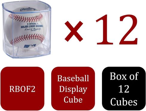 Rawlings | Ball of Fame Baseball Display Cube | Pack of 12 in Saudi Arabia