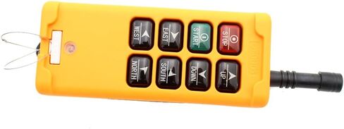 creatorele 8 Key Industrial Remote Control Wireless Hoist Crane Push Button Switch 1 Transmitter +1 Receiver (AC/DC 12-24V) in Saudi Arabia