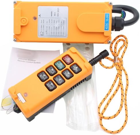 creatorele 8 Key Industrial Remote Control Wireless Hoist Crane Push Button Switch 1 Transmitter +1 Receiver (AC/DC 12-24V) in Saudi Arabia