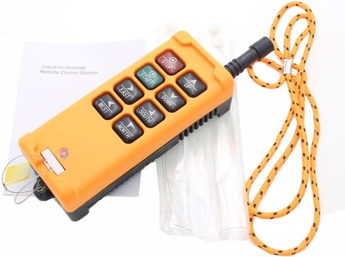 creatorele 8 Key Industrial Remote Control Wireless Hoist Crane Push Button Switch 1 Transmitter +1 Receiver (AC/DC 12-24V) in Saudi Arabia