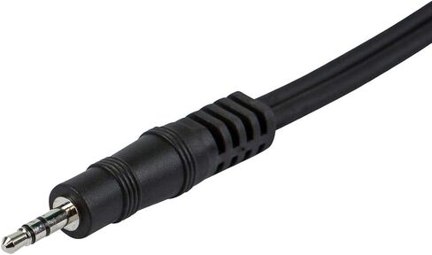 Monoprice 1/8-Inch TRS Male to Dual 1/4-Inch TS Male Cable - 5 Feet - Black, 28AWG, Connect Your Mobile Devices To Pro Audio Gear in Saudi Arabia
