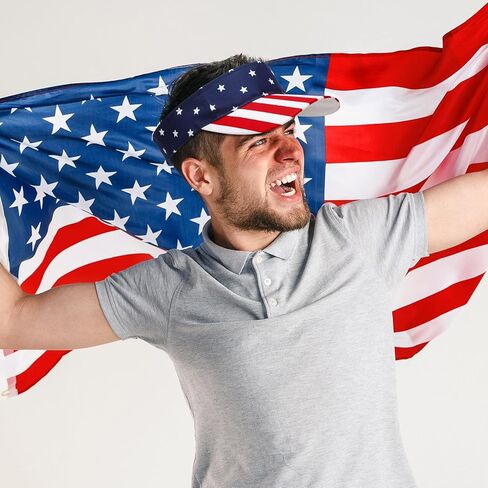 24 قطعة من القبعات الوطنية للنساء بالجملة قبعات الرابع من يوليو، قبعات العلم الأمريكي، قبعة واقية من الشمس، قبعات عيد الاستقلال، خطوط ونجوم، قناع من نسيج قطني طويل لأنشطة يوم الذكرى للاحتفال بالاستقلال in Kuwait