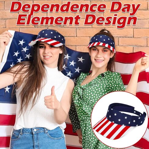 24 قطعة من القبعات الوطنية للنساء بالجملة قبعات الرابع من يوليو، قبعات العلم الأمريكي، قبعة واقية من الشمس، قبعات عيد الاستقلال، خطوط ونجوم، قناع من نسيج قطني طويل لأنشطة يوم الذكرى للاحتفال بالاستقلال in Kuwait