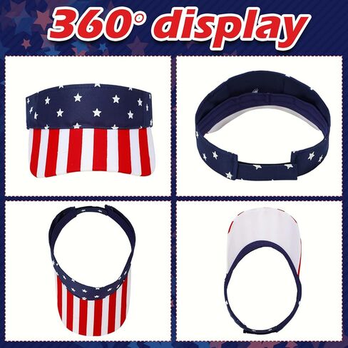 24 قطعة من القبعات الوطنية للنساء بالجملة قبعات الرابع من يوليو، قبعات العلم الأمريكي، قبعة واقية من الشمس، قبعات عيد الاستقلال، خطوط ونجوم، قناع من نسيج قطني طويل لأنشطة يوم الذكرى للاحتفال بالاستقلال in Kuwait