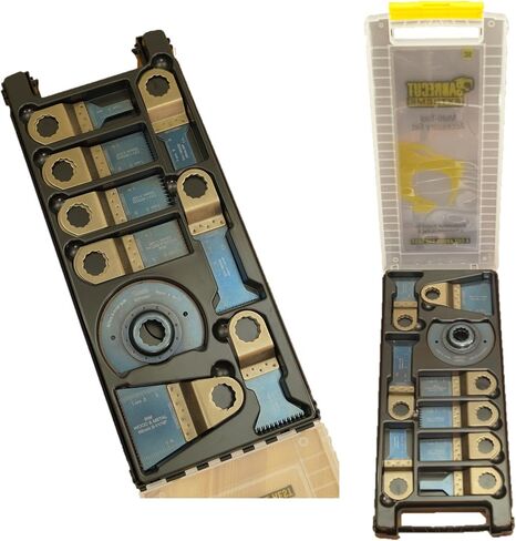 31 × مجموعة SabreCut BB_SCK31 Premium OMT Mix Blades Case لـ Fein SuperCut وFestool Vecturo فقط (غير StarLock) ملحقات الأدوات المتعددة المتأرجحة in Kuwait