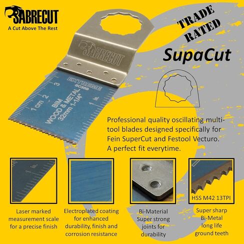 31 × مجموعة SabreCut BB_SCK31 Premium OMT Mix Blades Case لـ Fein SuperCut وFestool Vecturo فقط (غير StarLock) ملحقات الأدوات المتعددة المتأرجحة in Kuwait