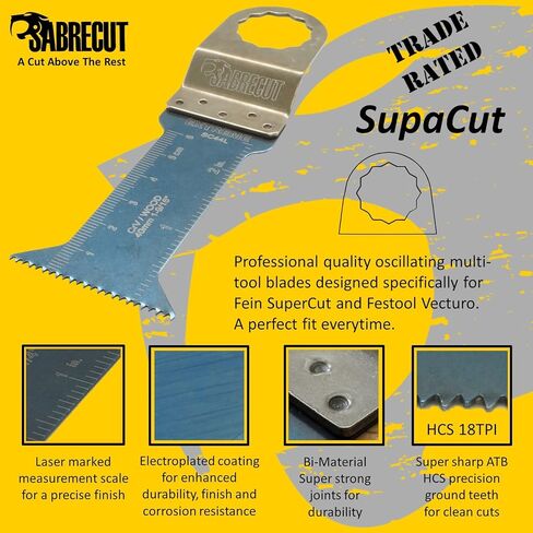 31 × مجموعة SabreCut BB_SCK31 Premium OMT Mix Blades Case لـ Fein SuperCut وFestool Vecturo فقط (غير StarLock) ملحقات الأدوات المتعددة المتأرجحة in Kuwait