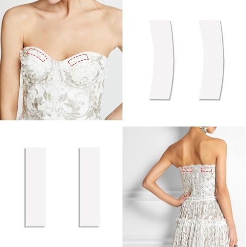 100 قطعة من شريط الجسم الأنيق مزدوج الجوانب من BlingKingdom للملابس والفستان، شريط شفاف للبشرة، شريط لاصق إضافي مع شرائط طويلة وشرائط على شكل مروحة لجميع أنواع الأقمشة والبشرة الحساسة in Kuwait