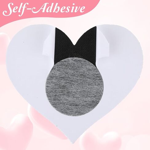 Sibba Breast Petals Covers 6 Pcs Heart Shaped Pasties Sticky Chest Patch Glitters Bra Pad Coverings Women Rhinestone Coverings No Show Padding Fit Festivals, Raves, Parties (Multicolor) in Saudi Arabia