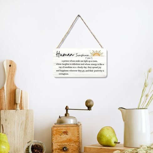 CGBHW Thank You Gifts for Women Wooden Sign, Inspirational Sun Sunshine Sign, Appreciation Gifts for Coworker Leader Teacher Doctor Nurse, Smiles Human Sunshine Wall Decor Hanging Sign 12 x 6 Inch 020 in Saudi Arabia