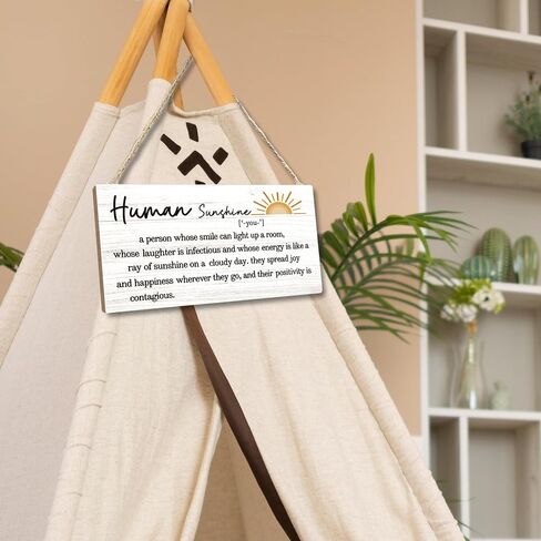 CGBHW Thank You Gifts for Women Wooden Sign, Inspirational Sun Sunshine Sign, Appreciation Gifts for Coworker Leader Teacher Doctor Nurse, Smiles Human Sunshine Wall Decor Hanging Sign 12 x 6 Inch 020 in Saudi Arabia